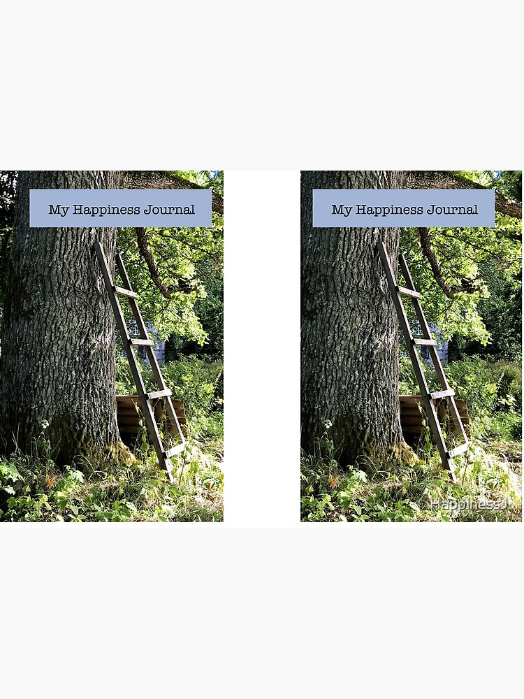 Happiness Journal Ladder Against an Old Oak Tree by HappinessJ