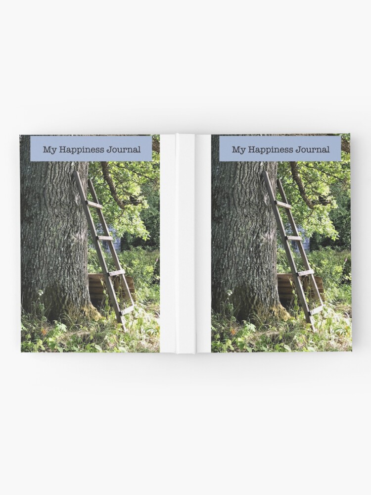 Alternate view of Happiness Journal Ladder Against an Old Oak Tree Hardcover Journal