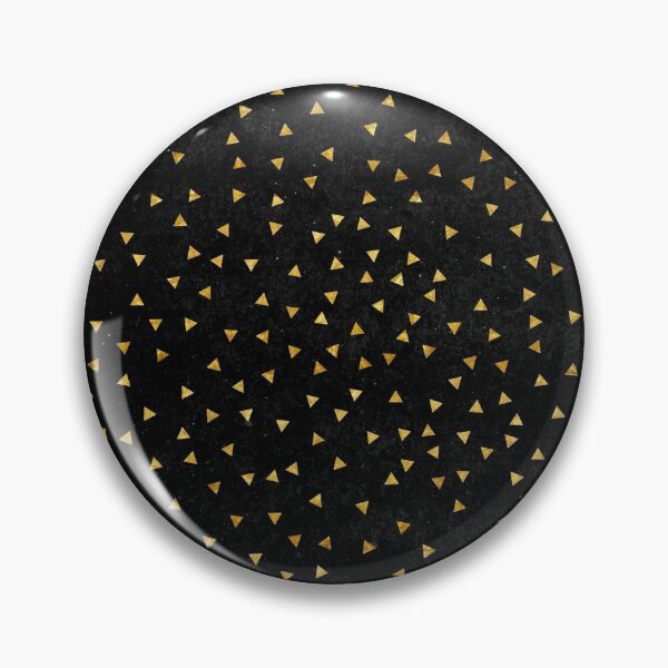 Item preview, Gold Triangle Pattern Black Background Cool Modern Abstract Art designed and sold by BCNDesign.