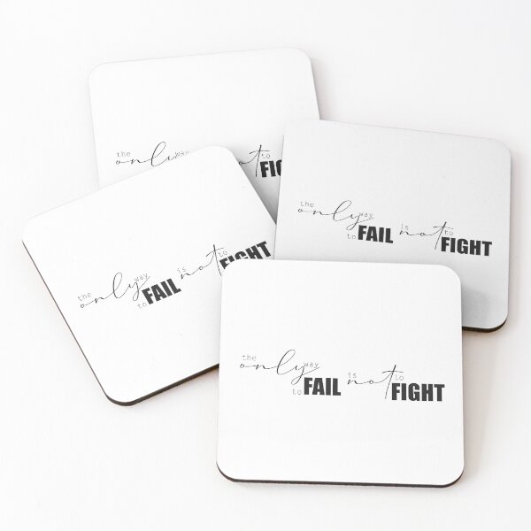 Item preview, The only way to fail is not to fight designed and sold by aanais.