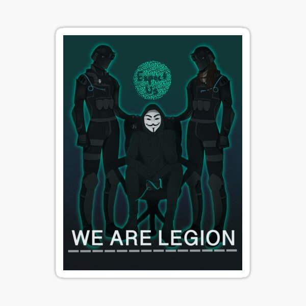 We Are Legion Prints Sticker