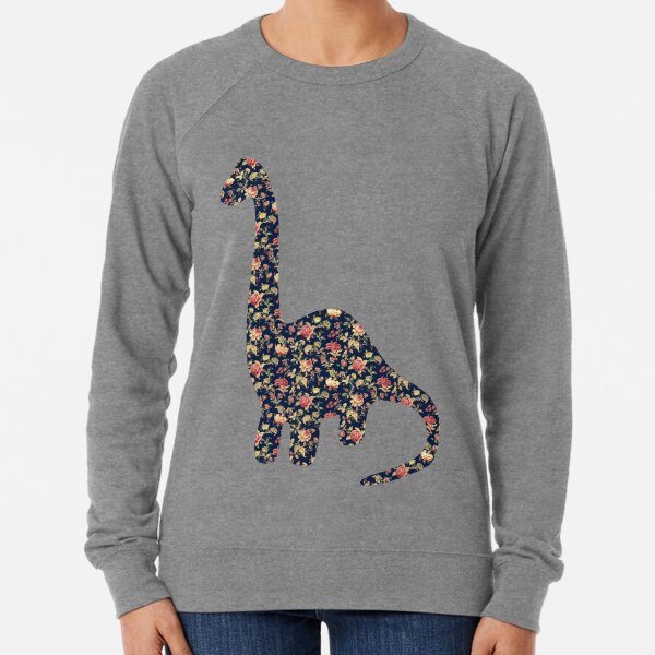 Floral Dinosaur Lightweight Sweatshirt