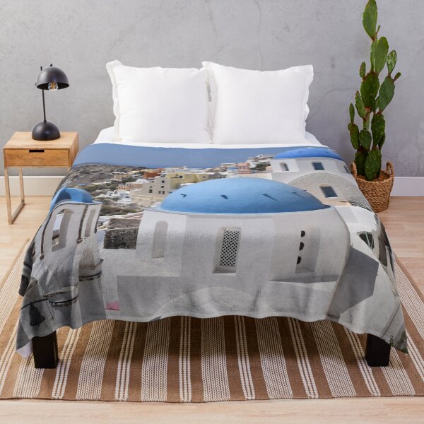 Item preview, Santorini blue dome designed and sold by Linnys-Designs.