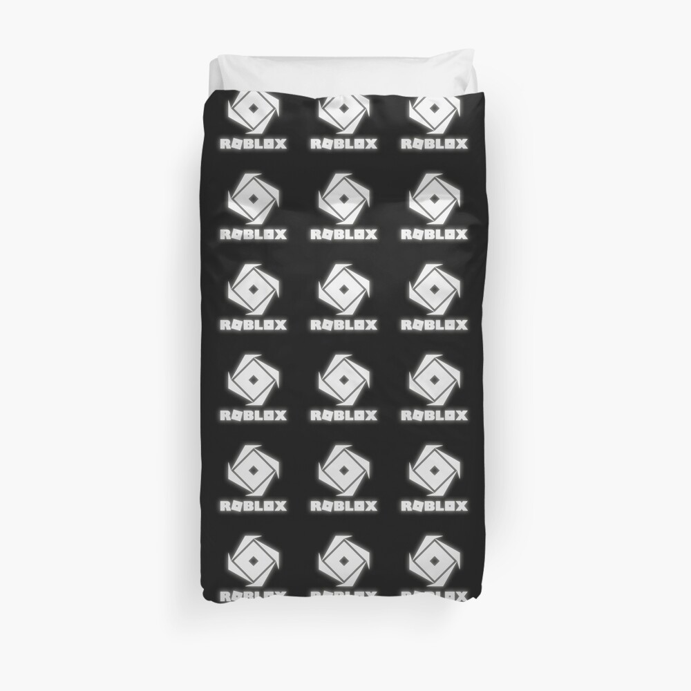 Roblox Logo Duvet Cover By Robloxmaster07 Redbubble - gray shirt with black winter scarf roblox