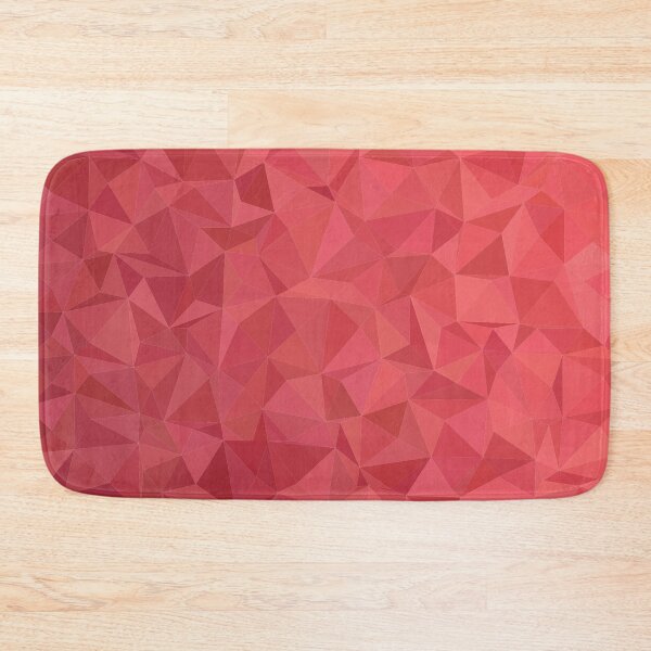Item preview, Geometric Polygonal Pattern Red & Pink Background Cool Modern Graphic  Art designed and sold by BCNDesign.