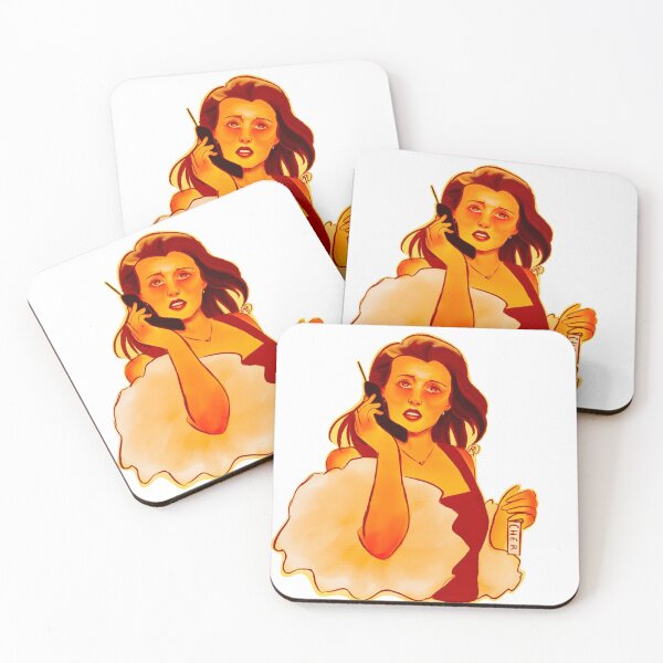 Item preview, Cher from Clueless in dark orange/ red palette  designed and sold by Paintingourway.