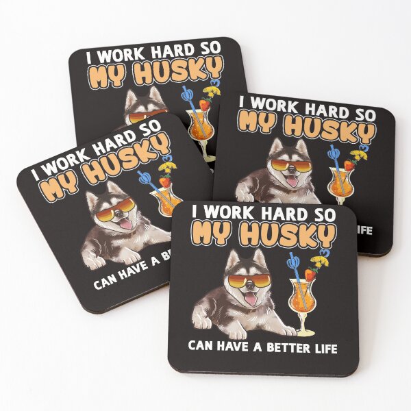 Item preview, Funny Husky Shirt Husky Lover Design "I work hard so my Husky can have a better life" designed and sold by adsman68.