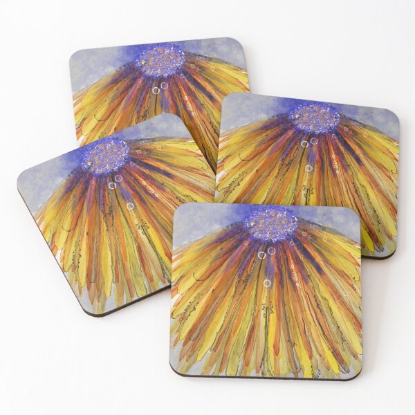 Item preview, Cheerful yellow Inky Daisy designed and sold by SanareiDesigns.