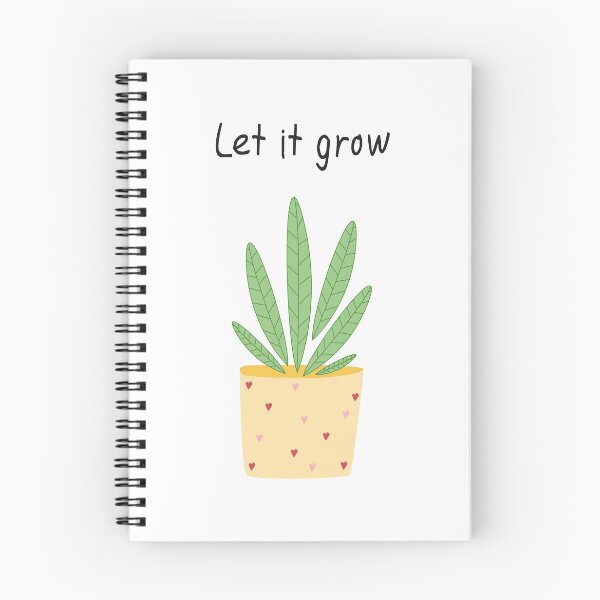 Item preview, Let it grow, botanical illustration designed and sold by ColorsHappiness.