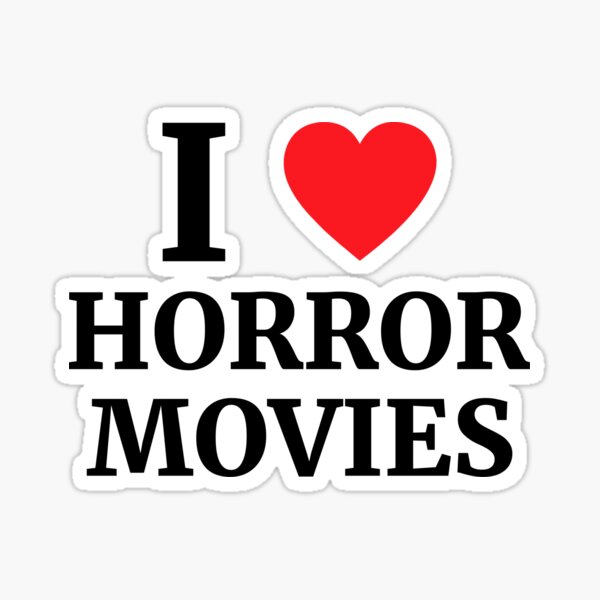 Item preview, I Love Horror Movies Heart  designed and sold by Vanover Designs.