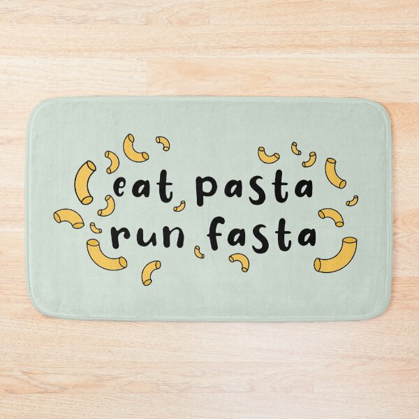 Item preview, eat pasta run fasta designed and sold by The Little Boutique.