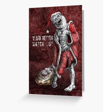 Zombie Santa Greeting Card