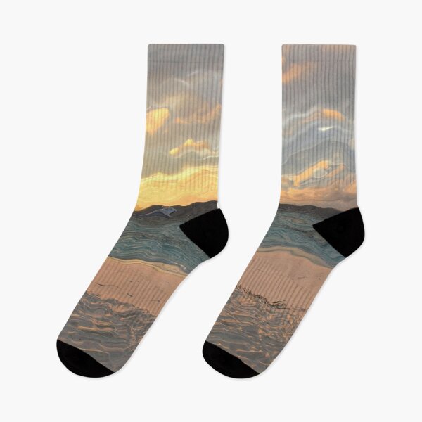 Item preview, Sandy beach and sea in pastel shades - abstract designed and sold by Artlajf.