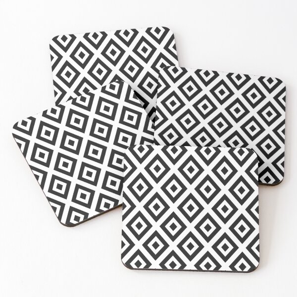 Item preview, Black and White Geometric Triangle Pattern designed and sold by lellamars.