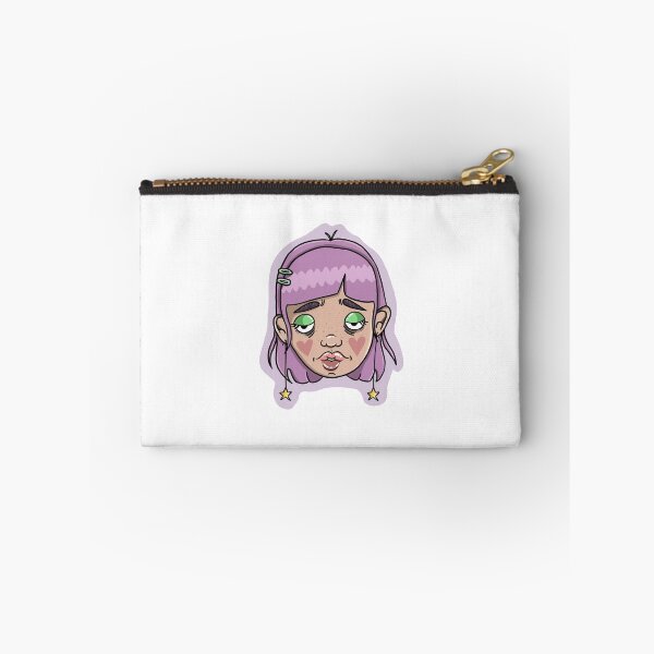 Item preview, purple hair tired eyes girl designed and sold by Juvvgal.