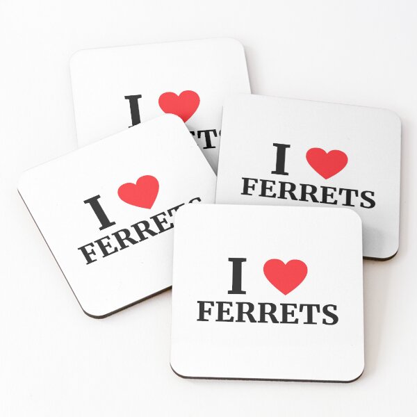 Item preview, I Love Ferrets Heart  designed and sold by Vanover Designs.