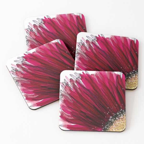 Item preview, Red Alcohol Ink Gerbera  designed and sold by SanareiDesigns.