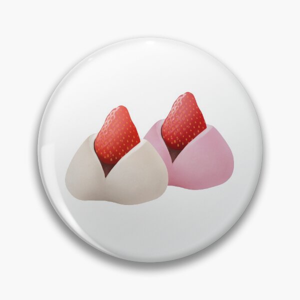 Item preview, White and Pink Strawberry Mochi Duo designed and sold by Jay-cm.