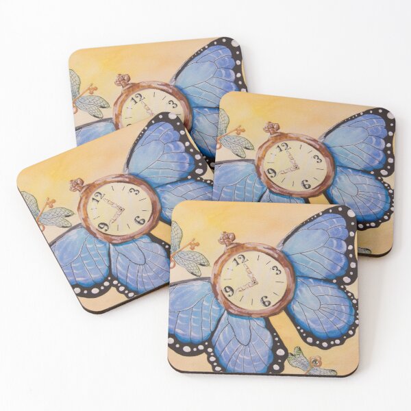 Item preview, Clockwork Butterfly (Time Flies) designed and sold by Choochoocatart.