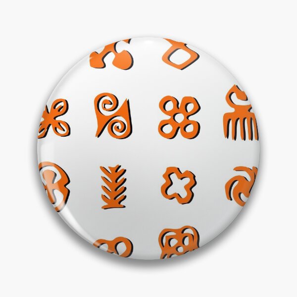 Item preview, Adinkra Symbols in Orange And Black designed and sold by Almdrs.