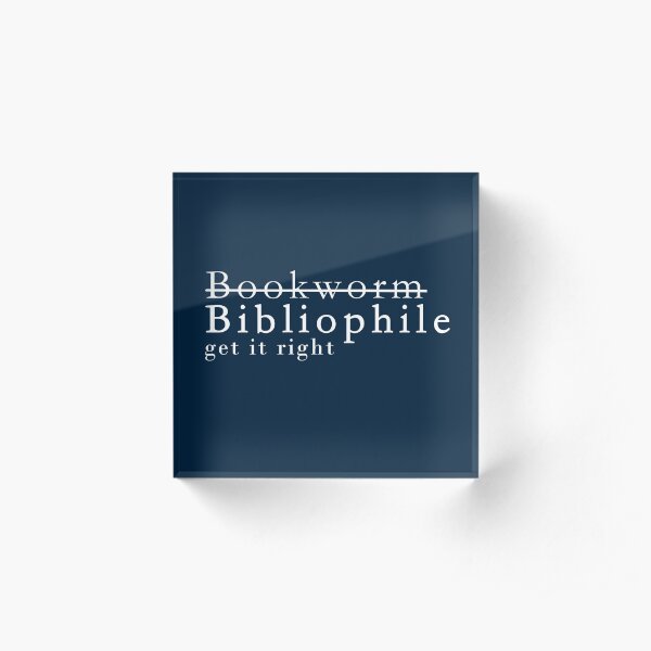 Bibliophile Acrylic Block