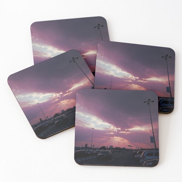 Item preview, Red and purple city night sky designed and sold by IlonaP99.