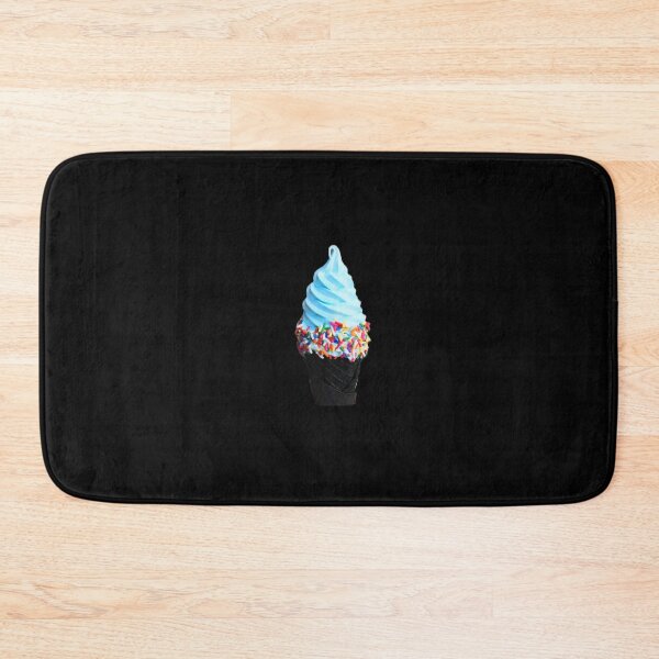 Item preview, Rainbow blue and black ice cream dessert digital art illustration designed and sold by conceptDVS.