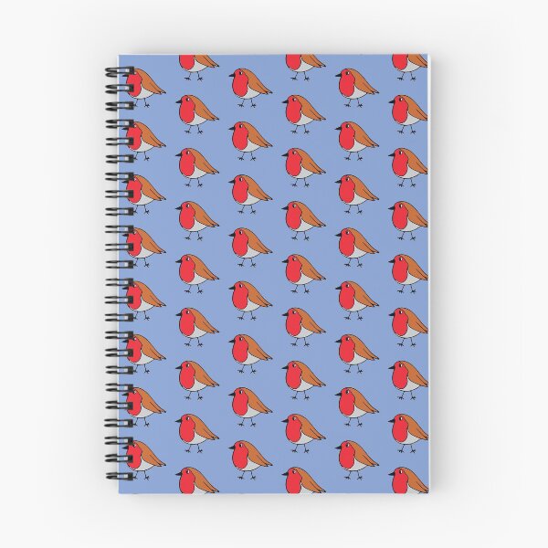 Item preview, Robin print on blue designed and sold by LittleBettyMakes.