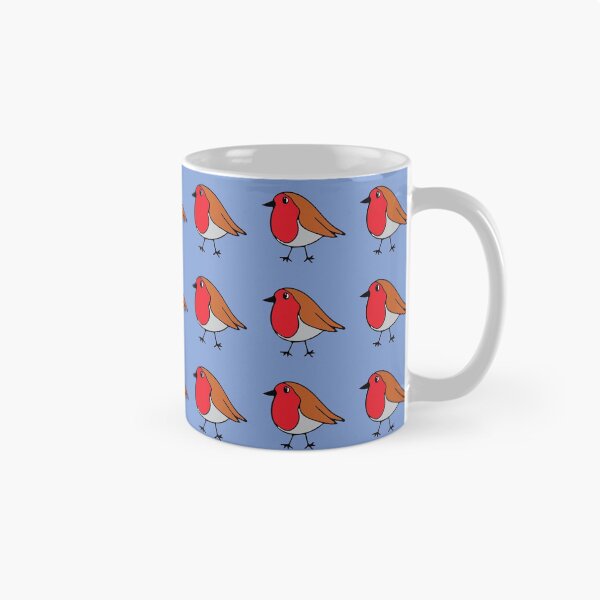 Item preview, Robin print on blue designed and sold by LittleBettyMakes.