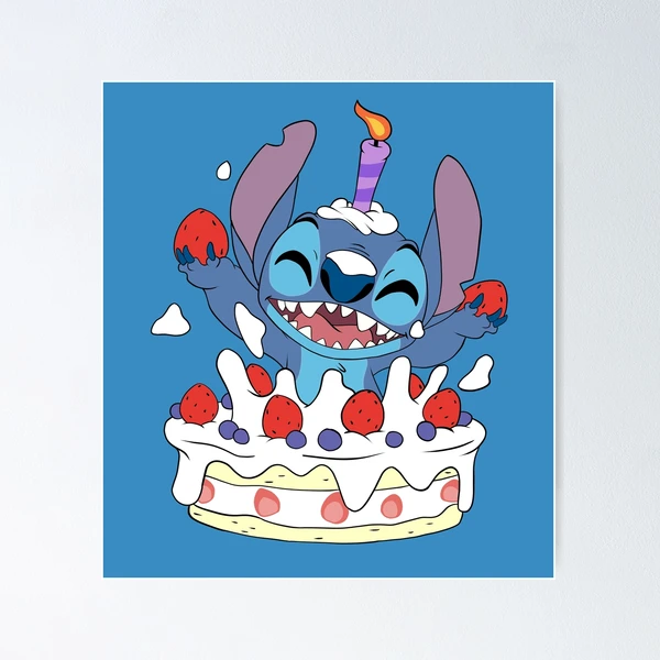 Happy Birthday Its Stitch And Lilo love Poster for Sale by