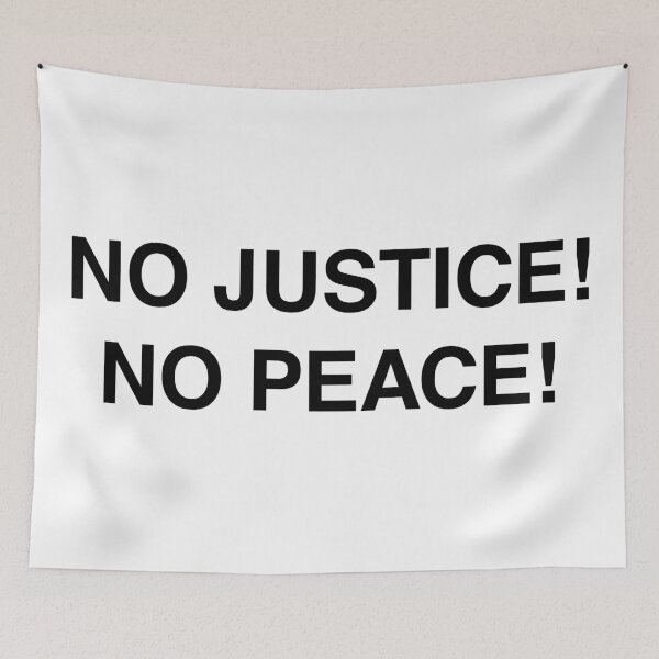 Item preview, No Justice! No Peace! designed and sold by retro-land.