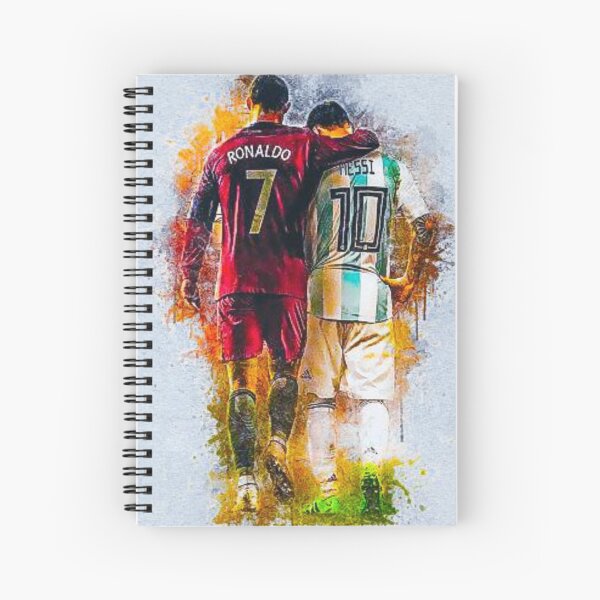 Messi and Ronaldo Spiral Notebook