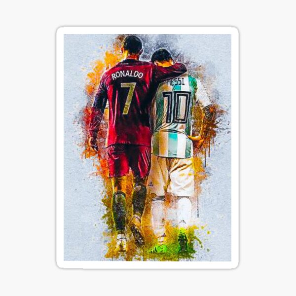 Messi and Ronaldo Sticker