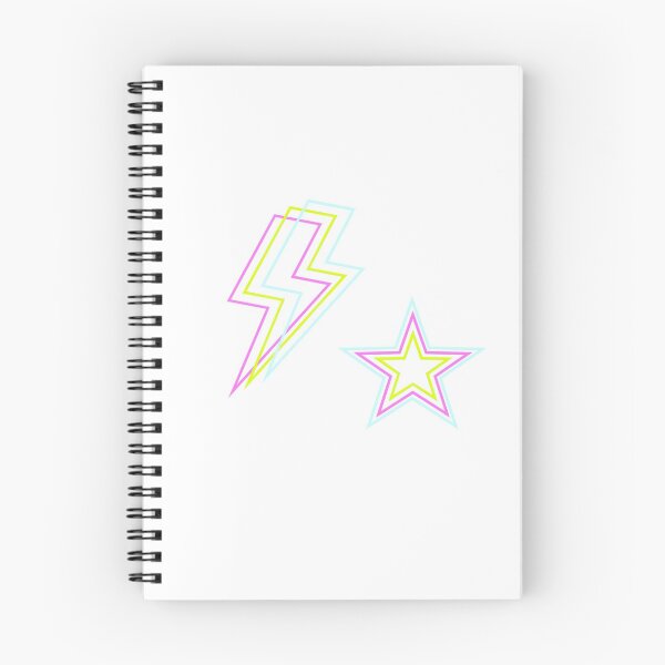 Item preview, neon star + lightning bolt  designed and sold by itsokaymk.