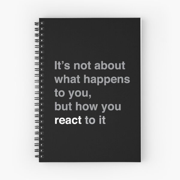 Item preview, Inspirational quote, how you react in life designed and sold by claudia-67.