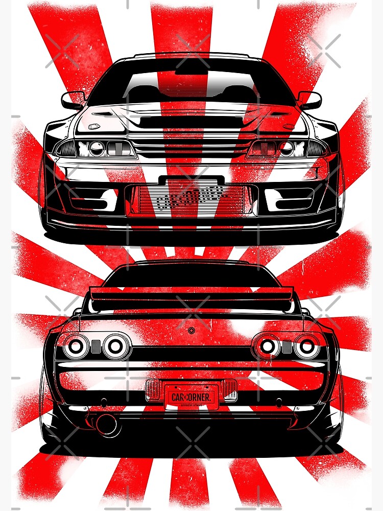 Nissan Skyline Gtr R32 Carcorner Poster By Car Corner Redbubble