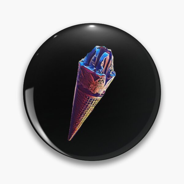 Aperçu de l'œuvre Bleu clair foudre diamant glace cornet de crème glacée délicieux dessert magique créée et vendue par conceptDVS.