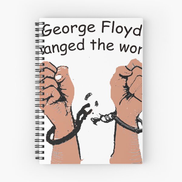 Aperçu de l'œuvre George Floyd a changé le monde avec et noir créée et vendue par ucefstyle.
