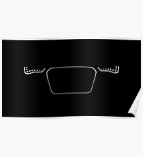 German Sedan LED headlights and grill Poster