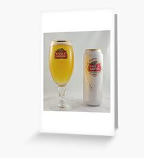 Stella Artois - Full glass Greeting Card