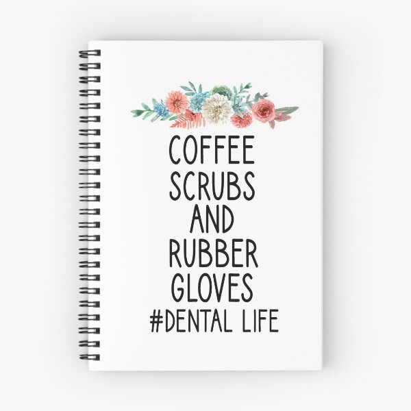 Item preview, Dental Hygienist, Coffee Scrubs And Rubber Gloves dental life , Dental Assistant , Graduation Gift, Dental Hygienist Gift, RDH Gift, Dentist floral syle  designed and sold by Chamssou.