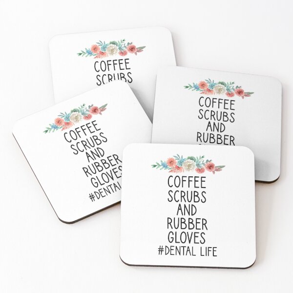 Item preview, Dental Hygienist, Coffee Scrubs And Rubber Gloves dental life , Dental Assistant , Graduation Gift, Dental Hygienist Gift, RDH Gift, Dentist floral syle designed and sold by Chamssou.