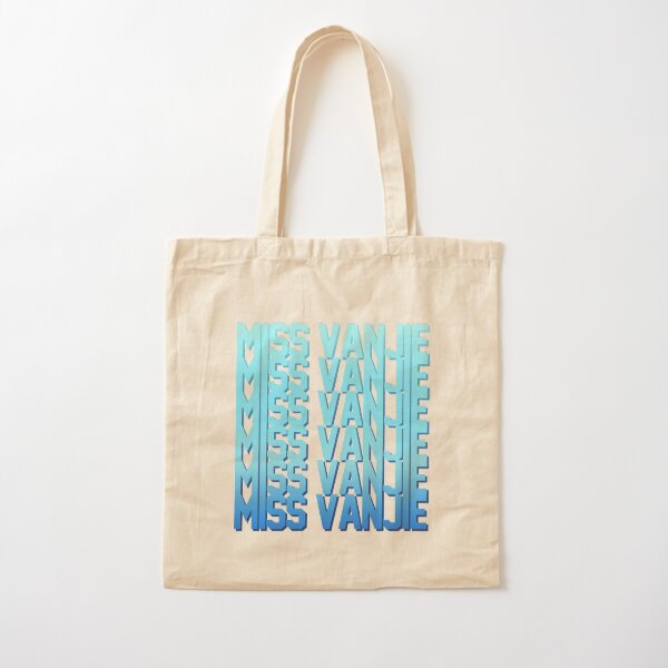 Miss Vanjie! (10) - Sea blue gradient (blue 1) Cotton Tote Bag