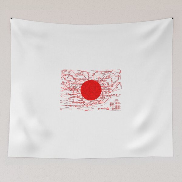 Item preview, Modern Japan Tokyo Metro Map designed and sold by vivalarevolucio.
