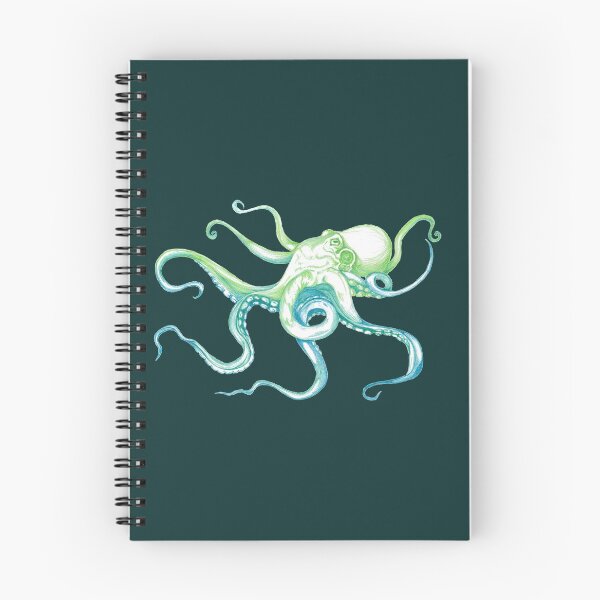 Aperçu de l'œuvre Poulpe bleu et vert créée et vendue par Caitlin Hartzenberg.