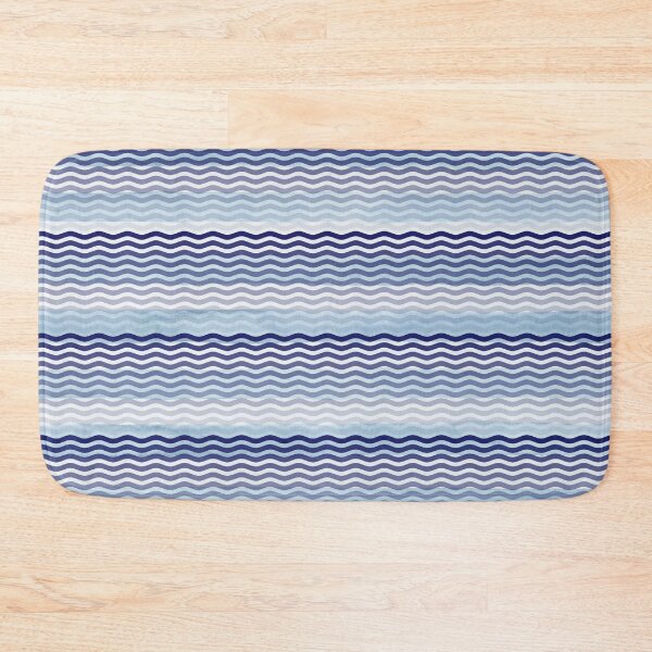 Item preview, Blue waves watercolor pattern designed and sold by OkihanaShop.
