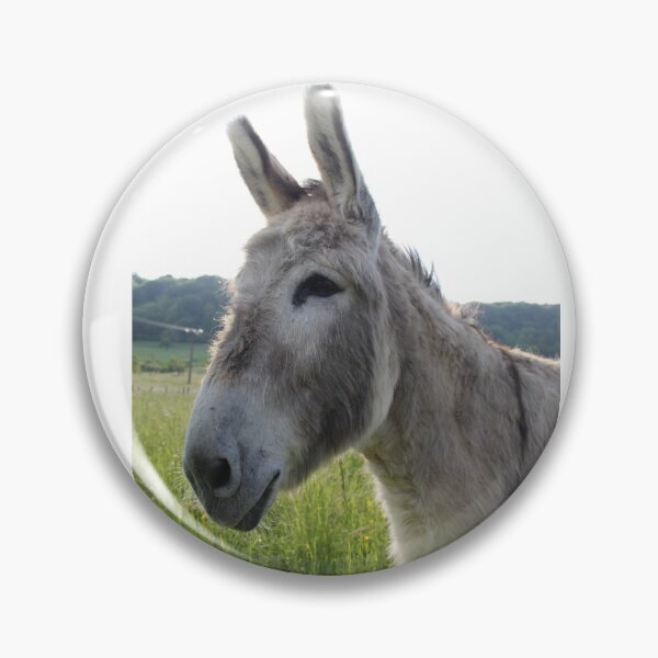 Item preview, Adorable grey donkeys in the high grass meadow	 designed and sold by EstelleRossetti.