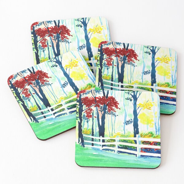 Item preview, White Fence in the Forest designed and sold by WaterGardens.