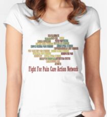 Typography Tee 9 Women's Fitted Scoop T-Shirt