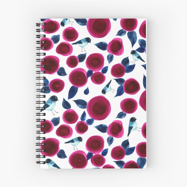 Item preview, Birds and Flowers | Red Pattern designed and sold by jilmoseley.